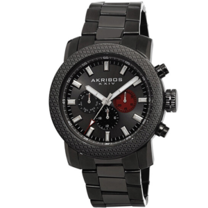 Akribos XXIV Black Mens Watch AK684GN 1