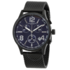 Akribos XXIV Blue Dial Black-plated Mesh Mens Watch AK719BU 1