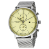 Akribos XXIV Cream Dial Stainless Steel Mens Watch AK685SS 1