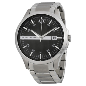 Armani Exchange Black Dial Stainless Steel Mens Watch AX2103 1