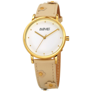 August Steiner Quartz White Dial Ladies Watch AS8260TN 1