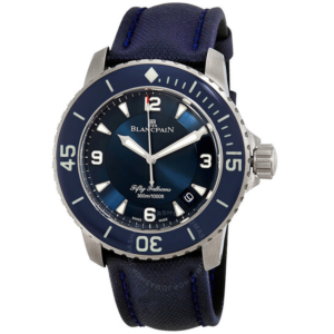 Blancpain Fifty Fathoms Automatic Blue Dial Mens Watch 5015-12B40-O52A 1