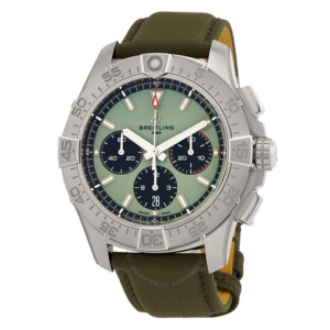 Breitling Avenger Chronograph Automatic Green Dial Mens Watch AB0147101L1X1 1