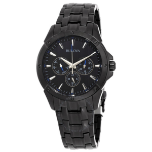 Bulova Classic Multifuction Black Dial Mens Watch 98C121 1