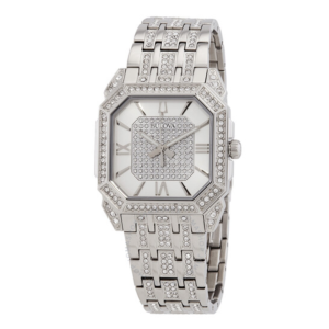 Bulova Octava Quartz Crystal Silver Dial Mens Watch 96A285 1