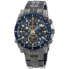 Bulova Precisionist Chronograph Quartz Black-Blue Dial Mens Watch 98B343 1