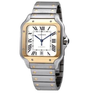 Cartier Santos Automatic Silver Dial Large Mens Watch W2SA0009 1