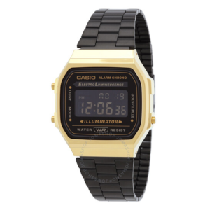 Casio Alarm Quartz Digital Unisex Watch A168WEGB-1B 1