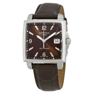 Certina DS Podium Square Brown Dial Ladies Watch C001.310.16.297.00 1