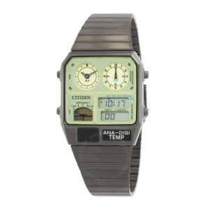 Citizen Alarm Quartz Analog-Digital Green Dial Ladies Watch JG2147-85X 1