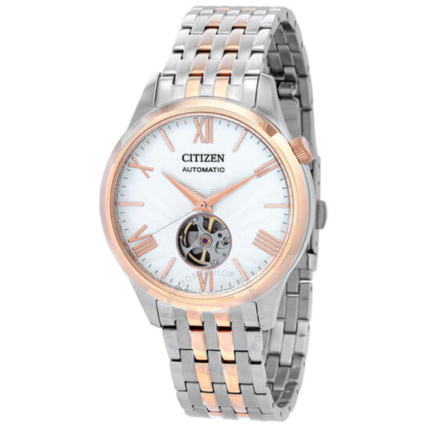 Citizen Automatic White Dial Two-Tone Mens Watch NH9136-88A 1