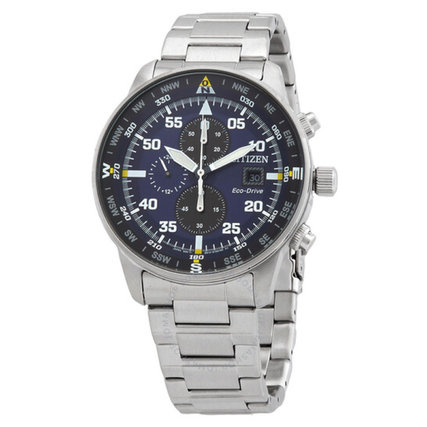 Citizen Chronograph Blue Dial Mens Watch CA0690-88L 1