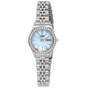 Citizen Quartz Crystal Blue Dial Ladies Watch EQ0530-51N 1