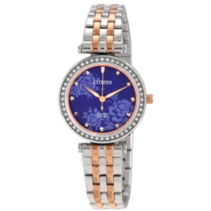 Citizen Quartz Crystal Blue Dial Ladies Watch ER0218-53L 1