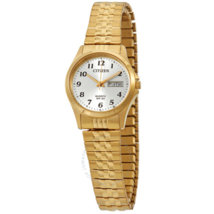 Citizen Quartz Gold Dial Ladies Watch EQ2002-91P 1