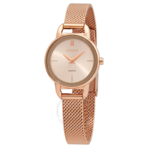 Citizen Quartz Rose Dial Rose Gold-tone Ladies Watch EZ7003-51X 1