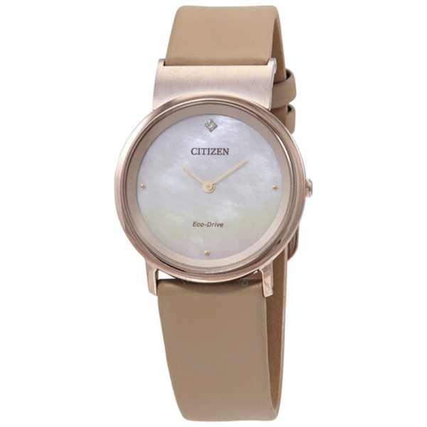 Citizen White Mother of Pearl Dial Ladies Watch EG7073-16Y 1