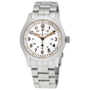 Hamilton Field Hand Wind White Dial Mens Watch H69529113 1