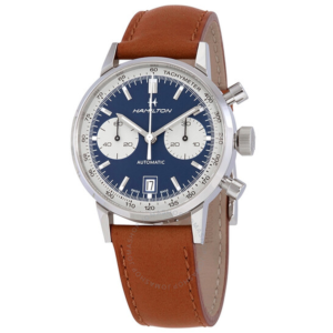 Hamilton Intra-Matic Chronograph Automatic Blue Dial Mens Watch H38416541 1