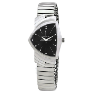 Hamilton Ventura L Black Dial Asymmetric Mens Watch H24411232 1