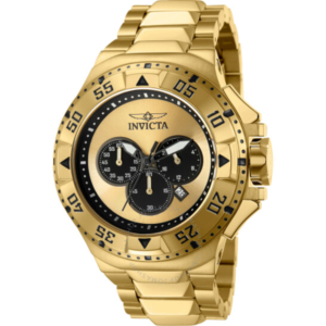 Invicta Excursion Chronograph Quartz Gold Dial Mens Watch 43647 1