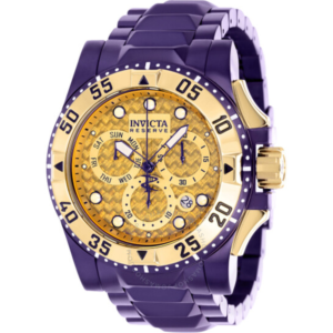 Invicta Reserve Chronograph Quartz Gold Dial Mens Watch 38337 1