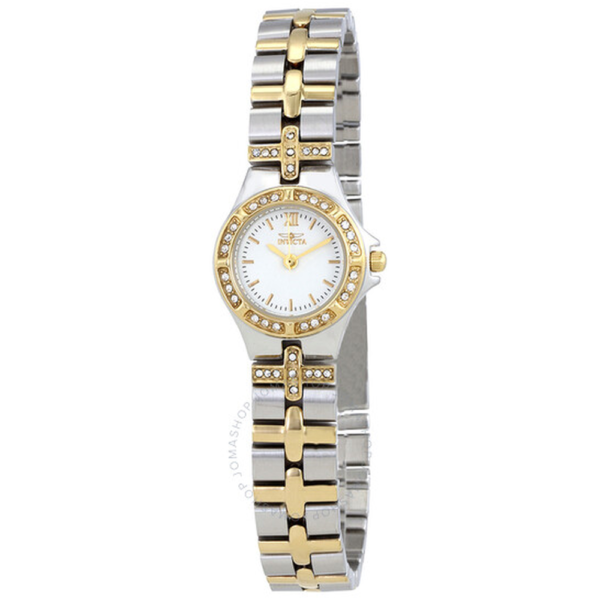 Invicta Wildflower White Dial Two-tone Ladies Watch 0133 1