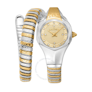 Just Cavalli Amalfi Quartz Gold Dial Ladies Watch JC1L270M0055 1