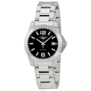 Longines Conquest Black Dial Ladies Watch L33774586 1