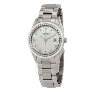 Longines Conquest Classic Quartz Diamond Ladies Watch L2.387.0.87.6 1