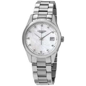 Longines Conquest Classic Quartz Diamond Watch L2.386.4.87.6 1