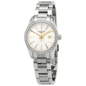 Longines Conquest Classic Quartz Silver Dial Ladies Watch L22860726 1