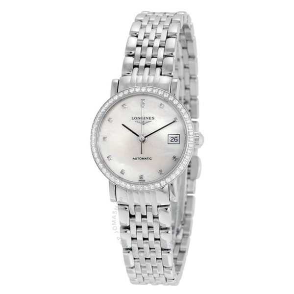 Longines Elegant Automatic Mother of Pearl Ladies Watch L43090876 1