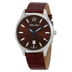 Mathey-Tissot Urban Brown Dial Brown Leather Mens Watch H411AM 1