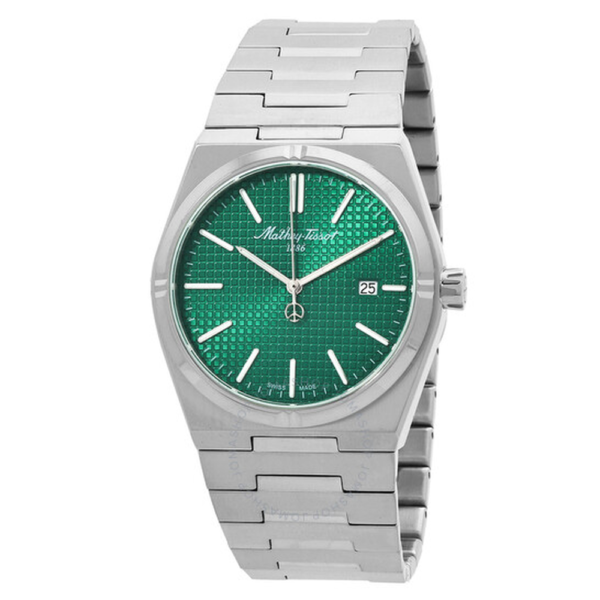 Mathey-Tissot Zoltan Quartz Diamond Green Dial Mens Watch H117AV 1