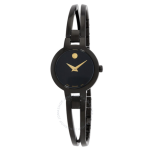 Movado Amorosa Quartz Black Dial Ladies Watch 0607795 1