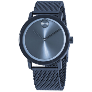 Movado Bold Blue Dial Mens Mesh Watch 3600610 1