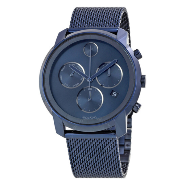 Movado Bold Chronograph Blue Dial Mens Watch 3600403 1