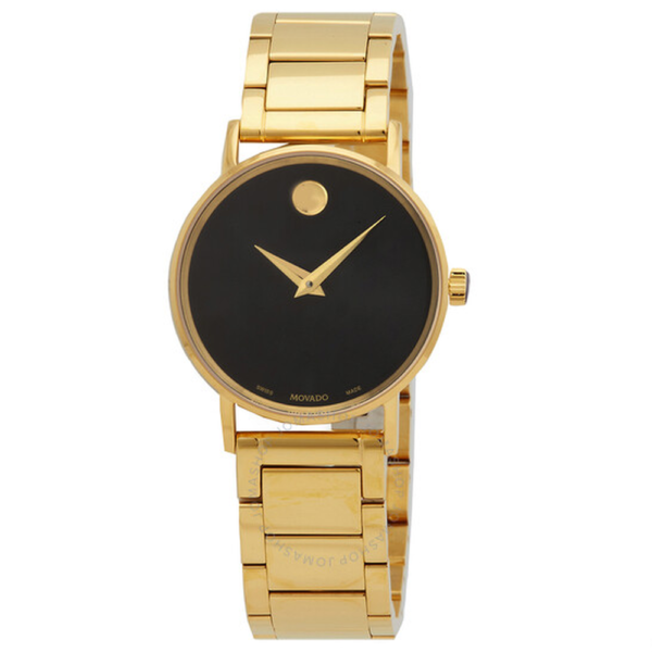 Movado Museum Classic Quartz Black Dial Ladies Watch 0607237 1