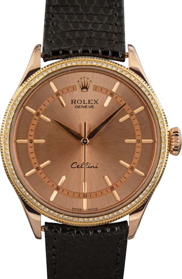 Pre-Owned Rolex Cellini 50605 Everose 1