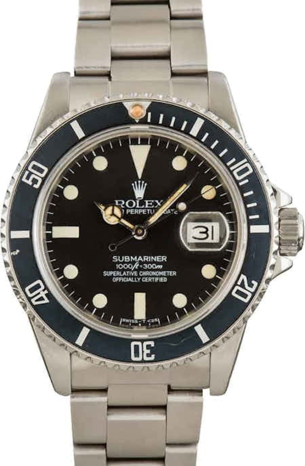 Rolex Submariner 16800 Stainless Steel Black Dial 1