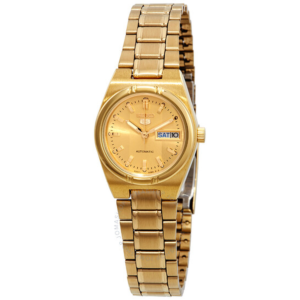 Seiko 5 Automatic Gold-Tone Dial Ladies Watch SYM600K 1