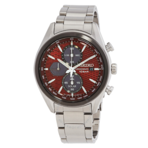 Seiko Chronograph Quartz Red Dial Mens Watch SSC771P1 1