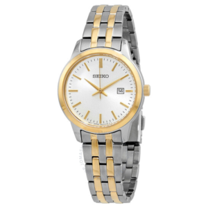 Seiko Classic Quartz White Dial Two-tone Ladies Watch SUR410 1