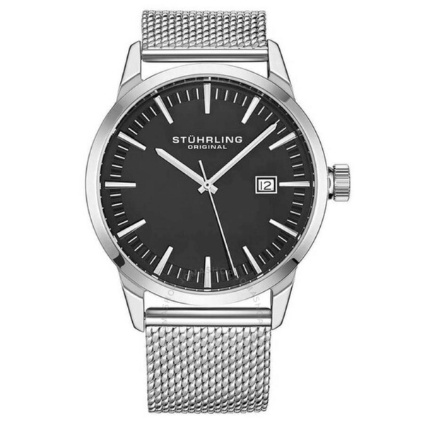 Stuhrling Original Symphony Grey Dial Mens Watch M15299 1