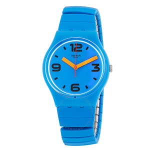 Swatch Pepeblu Quartz Blue Dial Ladies Watch GN251A 1