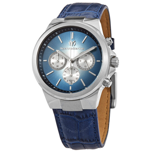 Technomarine Chronograph Quartz Blue Dial Mens Watch TM-820013 1