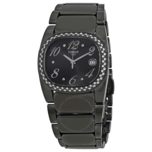 Tissot T-Moments Black Dial Black PVD Ladies Watch T0093101105702 1