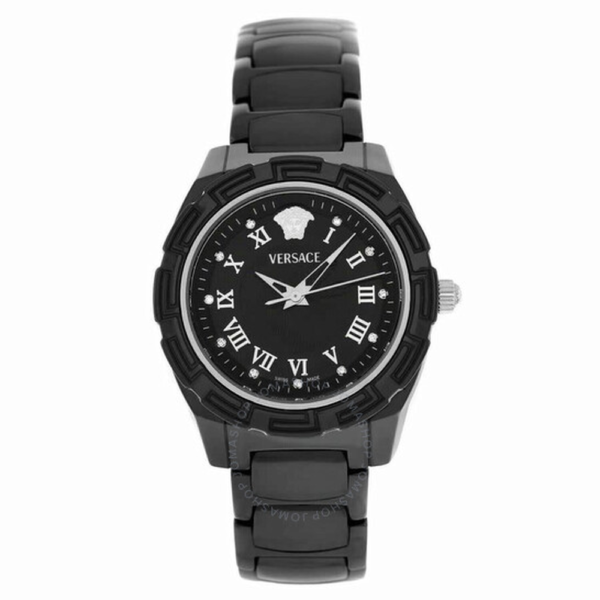 Versace DV One Quartz Black Dial Ladies Watch 63QCS9D009 1