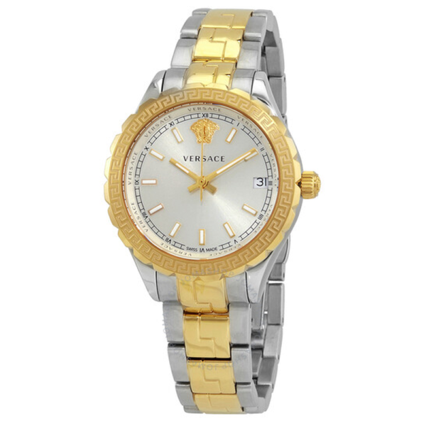 Versace Hellenyium Quartz Silver Dial Ladies Watch V12030015 1